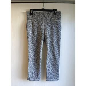 Gap Fit Women's Black White High Waist Straight Skinny Leggings Pant Size L